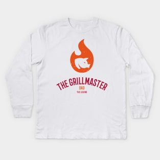The Dad, The Grillmaster, The Legend Kids Long Sleeve T-Shirt